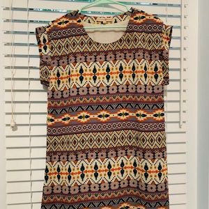 Aztec Tribal Shift Dress. Altair’d State.